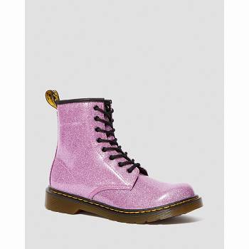 Dr Martens Gyerek 1460 Glitter Lace Up Bakancs Rózsaszín